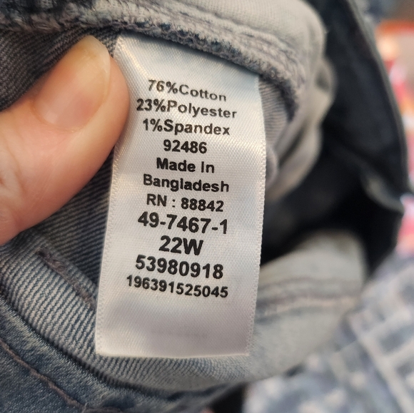 Denim 24/7 Light Stretchy Blue Jeans Plus Size Boot Cut - Picture 11 of 12